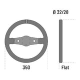 Ohjauspyörä Sparco R215 Flat Suede