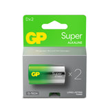 GP Super Alkaline D-paristo, 13A/LR20, 2-pack