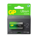 GP Ultra Plus Alkaline D-paristo, 13AUP/LR20, 2-pakkaus