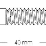 Uppokantaruuvi 6 x 40
