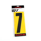 Numbers Karting Musta Keltainen tausta